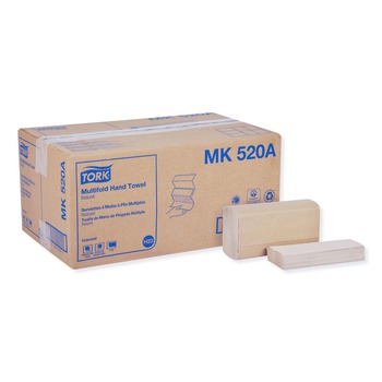 Tork MK520A 9.13 x 9.5 1-Ply Multifold Hand Towel - Natural (16/Carton)