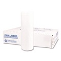 Trash Bags | Inteplast Group SLW4046SPNS Institutional Low-Density Can Liners 45 gal 1.15 mil 40-in x 46-in Natural Interleaved Roll 20 Bags/Roll 5 Rolls/Carton image number 0
