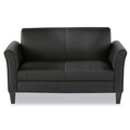 Office Furniture & Lighting | Alera ALERL22LS10B Reception Lounge Sofa Series 55.5 in. x 31.5 in. x 33.07 in. 2-Cushion Loveseat - Black image number 0