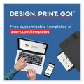 Copy & Printer Paper | Avery 05881 2 in. x 3.5 in. Color Laser Print-to-the-Edge Microperf Business Cards with Sure Feed Technology - White (160/Pack) image number 8