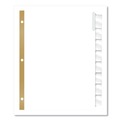 Back to School Sale | Avery 11124 Big Tab 11 in. x 8.5 in. 8-Tab Double-Sided Gold Edge Reinforcing Insertable Dividers - Clear Tabs/White (1-Set) image number 1