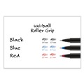Pens | uni-ball 60025 Extra-Fine 0.5 mm Stick Deluxe Roller Ball Pen - Black Ink Metallic Gray/Black Barrel (1-Dozen) image number 5