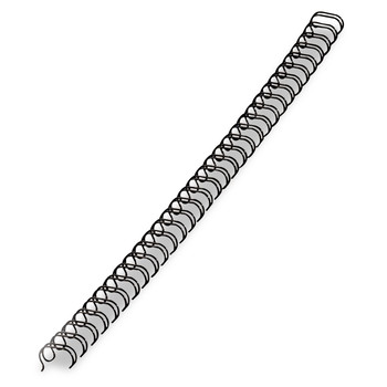 Fellowes Mfg Co. 5255601 9/16 in. Diameter 130-Sheet Capacity Wire Bindings - Black (25/Pack)