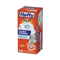 Trash Bags | Hefty E88338 Ultra Strong 23.75 in. x 24.88 in. 13 gallon Drawstring Extra Heavy-Duty Tall Kitchen Trash Bags - White (40/Box) image number 2