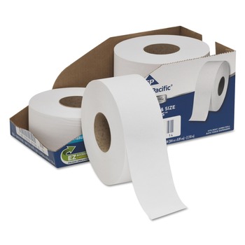 Georgia Pacific Professional 2172114 3.5 in. x 1000 ft. 2-Ply Septic Safe Jumbo Bathroom Tissue - White (4/Carton)