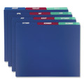 File Folders | Pendaflex 40144 8.5 x 11 Poly 1/3-Cut Top Tab January-December File Guides - Assorted Colors (12/Set) image number 1