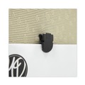 Desk Shelves | Advantus 75344 40 Sheet Capacity Wall Clips for Fabric Panels - Black (20/Box) image number 5