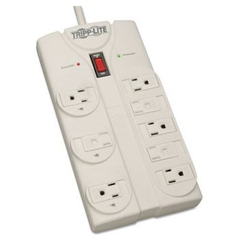  | Tripp Lite TLP808 Protect It! 1,440 Joules 8 ft. Cord 8 AC Outlets Surge Protector - Light Gray