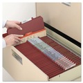 File Folders | Smead 14079 6 SafeSHIELD Fasteners 2 Dividers Letter Size 6-Section Pressboard Top Tab Pocket Classification Folders - Red (10/Box) image number 5