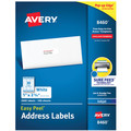 Labels | Avery 08460 1 in. x 2.63 in. Easy Peel Address Labels with Sure Feed Technology for Inkjet Printers - White (30/Sheet, 100 Sheets/Box) image number 0