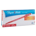 Pens | Paper Mate 3920158 1 mm Eraser Mate Medium Ballpoint Stick Pen - Red Ink/Red Barrel (1-Dozen) image number 0