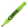 Highlighters | Avery 24020 HI-LITER Desk-Style Chisel Tip Highlighters - Fluorescent Green Ink/Black Barrel (1-Dozen) image number 1
