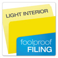 File Folders | Pendaflex 152 YEL Letter Size Straight Tabs Colored File Folders - Yellow/Light Yellow (100/Box) image number 2