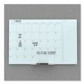 White Boards | U Brands 3967U00-01 35 x 23 Floating Glass Dry Erase Undated One Month Calendar - White image number 2