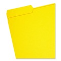 File Folders | Smead 10271 1/3-Cut Tabs Assorted Letter Size 0.75 in. Expansion Interior File Folders - Yellow (100/Box) image number 1