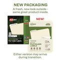 Labels | Avery 45366 0.66 in. x 3.44 in. EcoFriendly Permanent File Folder Labels - White (30/Sheet, 50 Sheets/Box) image number 2