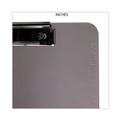 Clipboards | Universal UNV40311 Low-Profile Plastic Clipboard with 0.5 in. Clip Capacity for 8.5 x 11 Sheets - Translucent Black image number 6