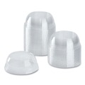 Cups and Lids | Karat C-KDL626-WH Plastic Wide Opening Dome PET Lids Fits 12 oz. to 24 oz. Cold Cups - Clear (1000/Carton) image number 0