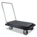 Cleaning Carts | Deflecto CRT5500-04 300 lb Capacity 21 x 32.5 x 37.5 Heavy-Duty Platform Cart - Black image number 1