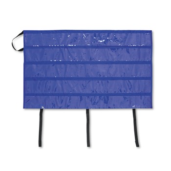 Carson-Dellosa 5652 41 in. x 24.5 in. Border Storage Pocket Chart - Blue/Clear