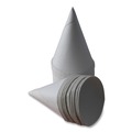 Cups and Lids | Eco Touch CC45 4.5 oz. Sugarcane Cone Cups - White (5000/Carton) image number 1