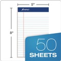 Notebooks & Pads | Ampad 20-304 (50) White 5 in. x 8 in. Sheets Narrow Rule Perforated Writing Pads (1-Dozen) image number 3