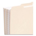 File Folders | Smead 50134 1/3-Cut Tab 8.5 in. x 11 in. Recycled Blank Top Tab File Guides - Manila (100/Box) image number 2