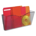 Desktop Organizers | Deflecto 63102 Euro-Style DocuPocket 15 in. x 4 in. x 6.63 in. Larger Files/Tabloid Size Landscape Wall File - Smoke image number 1