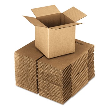 MAILING PACKING AND SHIPPING | Universal UFS181818 18 in. x 18 in. x 18 in. Regular Slotted Container Cubed Fixed-Depth Shipping Boxes - Brown Kraft (20/Bundle)