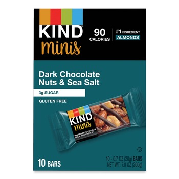  | KIND 27959 0.7 oz. Minis - Dark Chocolate Nuts/Sea Salt (10/Pack)