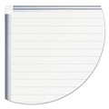 White Boards | MasterVision MA2794830 72 in. x 48 in. Ruled Magnetic Dry Erase Planning Board - White Lacquered Steel Surface, Silver Aluminum Frame image number 2