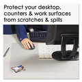 Desk Accessories & Office Organizers | Artistic 60240MS 22 in. x 17 in. KrystalView Desk Pad with Antimicrobial Protection - Clear Matte Finish image number 3