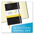 Journals & Diaries | TOPS 56874 Idea Collective 5.5 in. x 3.5 in. Hardcover Journal with Elastic Closure - Wide/Legal, Black Cover/Yellow Pad (90 Sheets/Book) image number 6