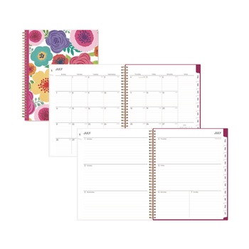 Blue Sky 100149 11 in. x 8.5 in. 12-Month (Jul 2025-Jun 2026) Mahalo Academic Year Create-Your-Own Cover Weekly/Monthly Planner