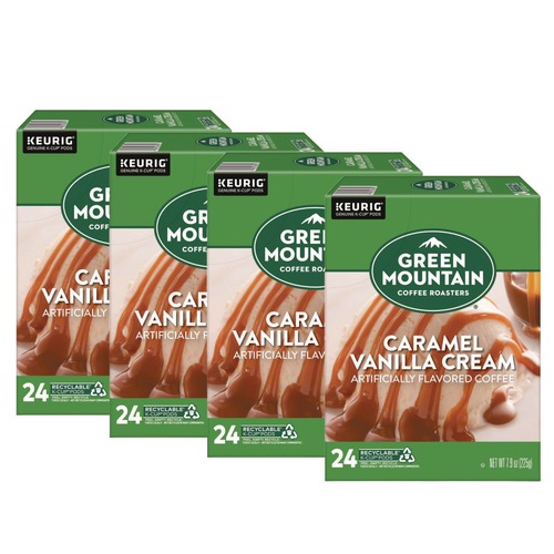 Coffee | Green Mountain Coffee 5000330109 Coffee K-Cups - Caramel Vanilla Cream (96/Carton) image number 0