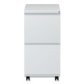 Office Filing Cabinets & Shelves | Alera ALEPBFFLG 14.96 in. x 19.29 in. x 27.75 in. 2 Legal/Letter-Size File Drawers Left or Right File Pedestal with Full-Length Pull - Light Gray image number 1