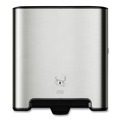 Paper Towel Holders | Tork 461002 Image Design Matic 13.58 in. x 8.07 in. x 15.75 in. Hand Towel Roll Dispenser - Stainless Steel (1/Carton) image number 0