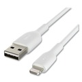 Electronic Adapters & Chargers | Belkin CAA001BT3MWH 9.8 ft. BOOST CHARGE Apple Lightning to USB-A ChargeSync Cable - White image number 4