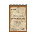 Notebooks & Pads | TOPS 74688 Second Nature 6 in. x 9 in. Sheets Gregg Rule Recycled Notepads - Brown Cover image number 0