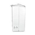Food Trays, Containers, and Lids | Pactiv Corp. 0TF100200000 8.2 in. x 5.7 in. x 0.91 in. No. 2 Foam Supermarket Tray - White (500/Carton) image number 2