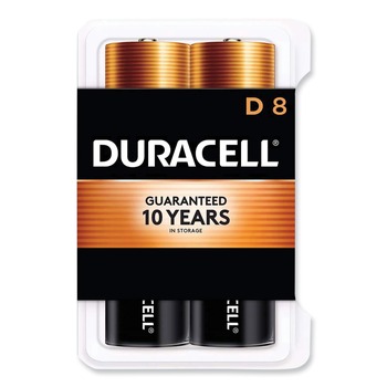 Duracell MN13RT8Z CopperTop Alkaline D Batteries (8/Pack)