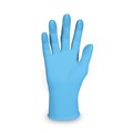 Disposable Gloves | Ansell 54187 4 mil Thick 9.5 in. Long Powder-Free G10 Comfort Plus Blue Nitrile Gloves - Medium, Light Blue (100/Box) image number 0