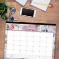 Bulletin Boards | Blue Sky BLS144086 22 in. x 17 in. 12-Month (Jan-Dec): 2026 Tula Monthly Desk Pad Calendar - Floral Artwork, White/Purple/Pink Sheets, Black Headband image number 2