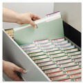 File Folders | Smead 19931 1 in. Expansion Recycled Pressboard 1/3-Cut Tab Fastener Folders with Two SafeSHIELD Fasteners - Legal Size/Gray-Green (25/Box) image number 3
