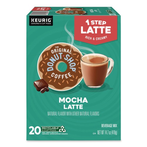 Coffee | The Original Donut Shop 5000341535 One Step Latte K-Cup - Mocha (20/Box) image number 0