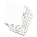 Dividers & Tabs | Avery 11919 11 x 8.5 Avery Style Preprinted Legal Exhibit Side 10-Tab Index Dividers - White (25/Pack) image number 5