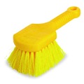 Cleaning Brushes | Rubbermaid Commercial FG9B2900YEL 8 in. Brush 8 in. Gray Plastic Handle Long Handle Scrub - Yellow Synthetic Bristles (6/Carton) image number 2