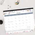 Bulletin Boards | Blueline C194113 12-Month (Jan-Dec): 2026 22 in. x 17 in. Passion Floral Artwork Monthly Deskpad Calendar - Multicolor Sheets, Black Binding image number 5