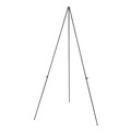 Easels | Universal UNV43029 Instant Setup 15 in. - 61 in. Steel Foldaway Easel - Black image number 0