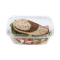 Just Launched | Dart CH24DEF ClearPac SafeSeal 24 oz. Tamper-Resistant/Evident Flat-Lid Containers - Clear (100/Bag, 2 Bags/Carton) image number 3